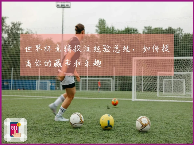 世界杯竞猜投注经验总结，如何提高你的赢率和乐趣